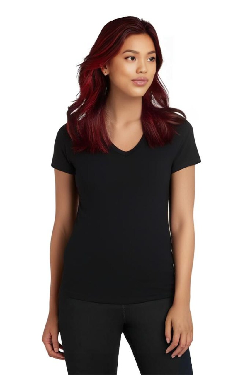 Gildan Women’s Heavy Cotton V-Neck T-Shirt Blank Craft Ready Tee